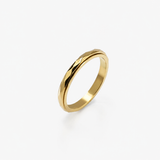 Cristall tunn fidget-ring guld