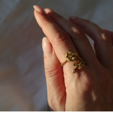 Set Saga ring + Sigrid Halsband + Hanna armband Guld