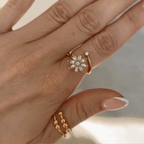 Maja snurrande ring - guld